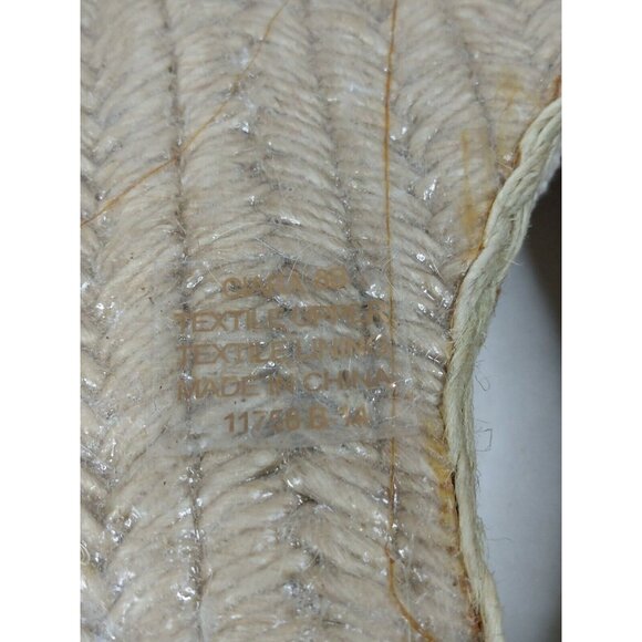 Ralph Lauren Ciara Natural Macrame Womens Wedge Heel Open Toe Sandals Shoes 8 B - Picture 8 of 9